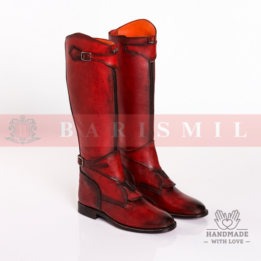 Oxblood Equestrian Riding Boots